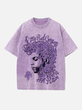 Prince Print Round Neck T-shirt