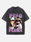 Peso Pluma Print Round Neck T-shirt