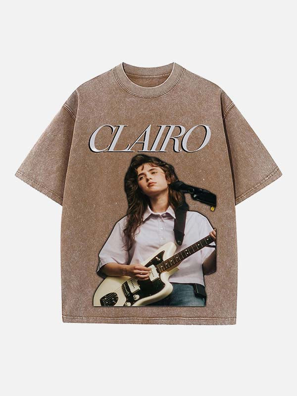 Clairo Print Round Neck T-shirt