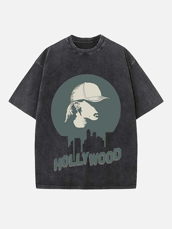 Peso Pluma Print Round Neck T-shirt