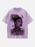 Ariana Grande Print Round Neck T-shirt