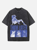 Tate McRae Print Round Neck T-shirt