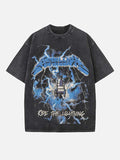 Metallica Print Round Neck T-shirt