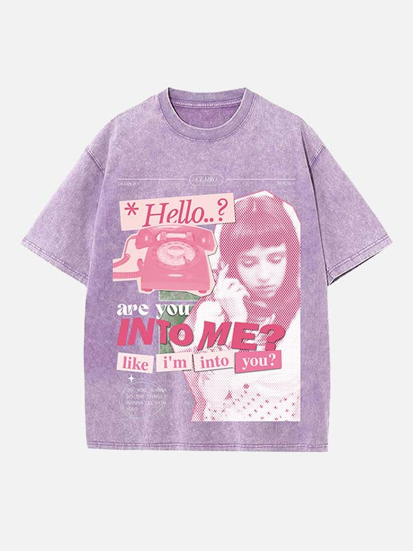 Clairo Print Round Neck T-shirt