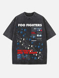 Foo Fighters Print Round Neck T-shirt