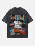 XXXTENTACION Print Round Neck T-shirt