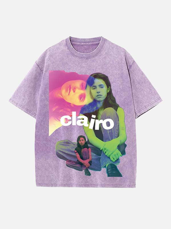 Clairo Print Round Neck T-shirt