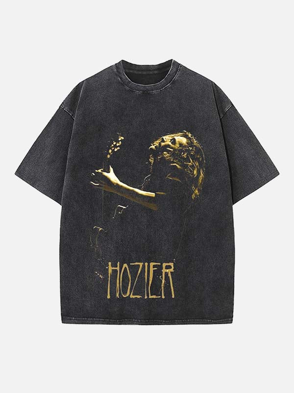 Hozier Print Round Neck T-shirt