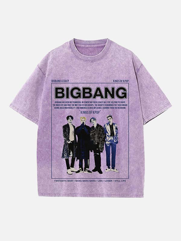 BIGBANG Print Round Neck T-shirt