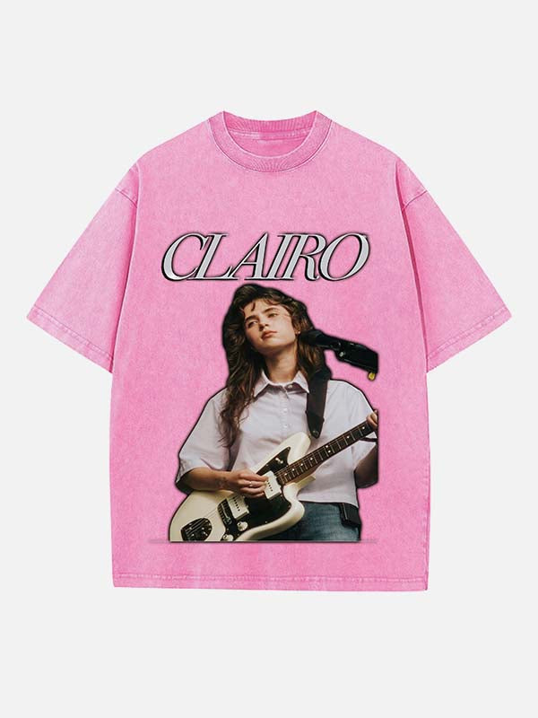 Clairo Print Round Neck T-shirt