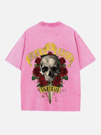 GUNS N' ROSES Print Round Neck T-shirt