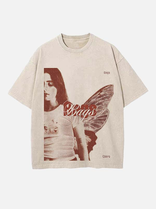 Clairo Print Round Neck T-shirt