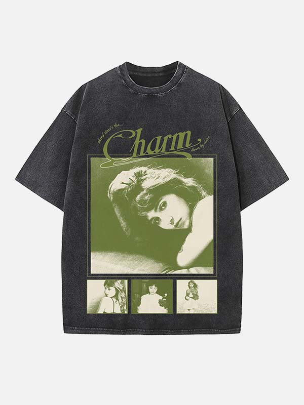 Clairo Print Round Neck T-shirt