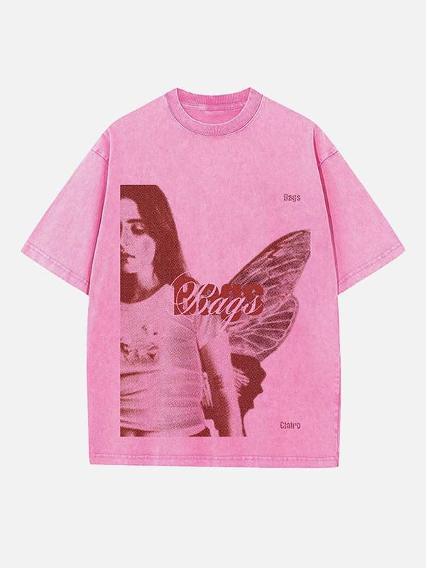 Clairo Print Round Neck T-shirt