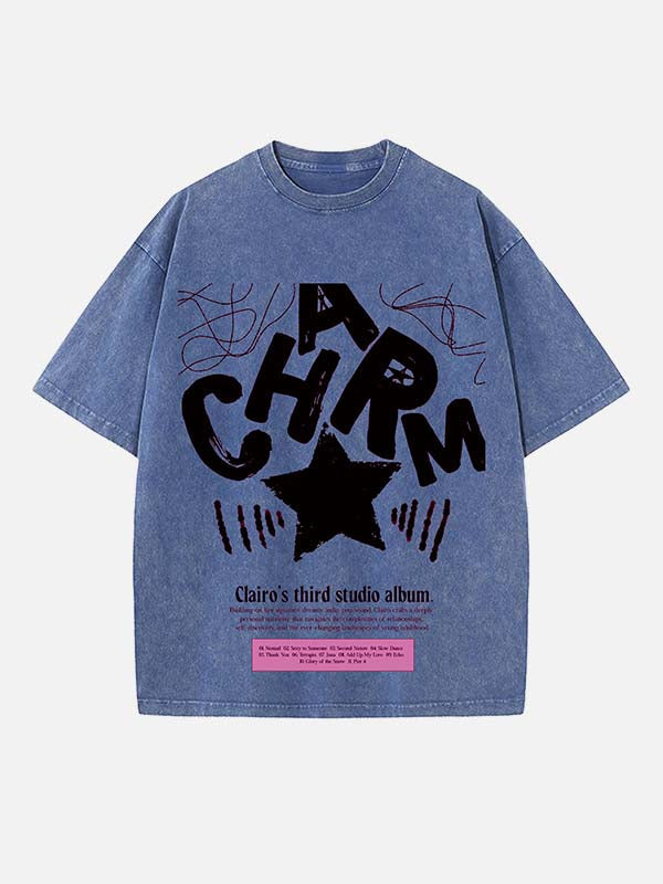Clairo Print Round Neck T-shirt