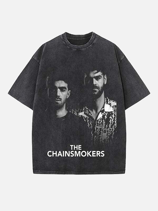 The Chainsmokers Print Round Neck T-shirt