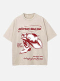 Taylor Swift Print Round Neck T-shirt