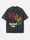 Daft Punk Print Round Neck T-shirt
