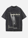 Cigarettes After Sex Print Round Neck T-shirt
