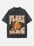 Fleetwood Mac Print Round Neck T-shirt