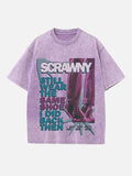 Wallows Print Round Neck T-shirt