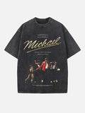 Michael Jackson Print Round Neck T-shirt