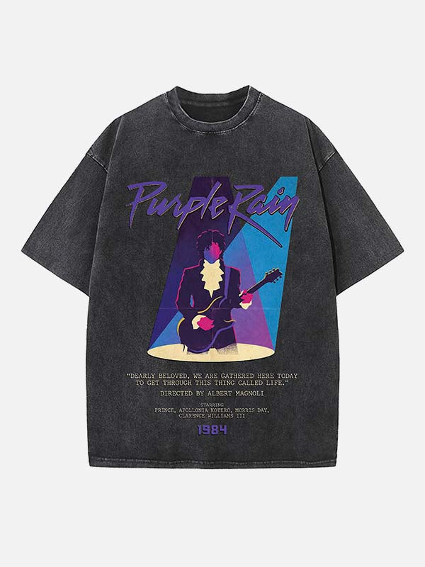 Prince Print Round Neck T-shirt