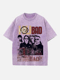 U2 Print Round Neck T-shirt