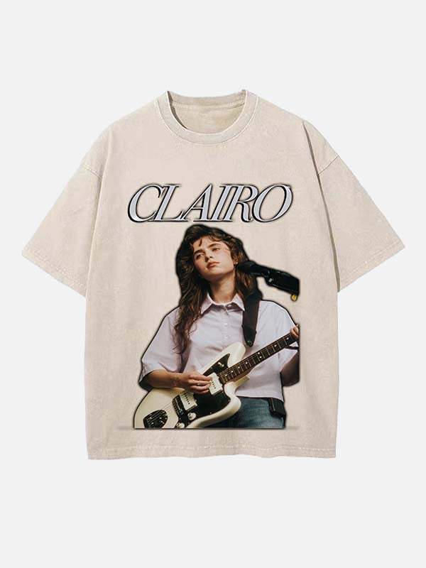 Clairo Print Round Neck T-shirt