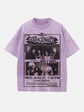 Aerosmith Print Round Neck T-shirt