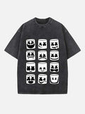 Marshmello Print Round Neck T-shirt