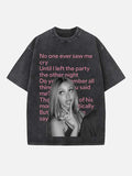 PinkPantheress Print Round Neck T-shirt