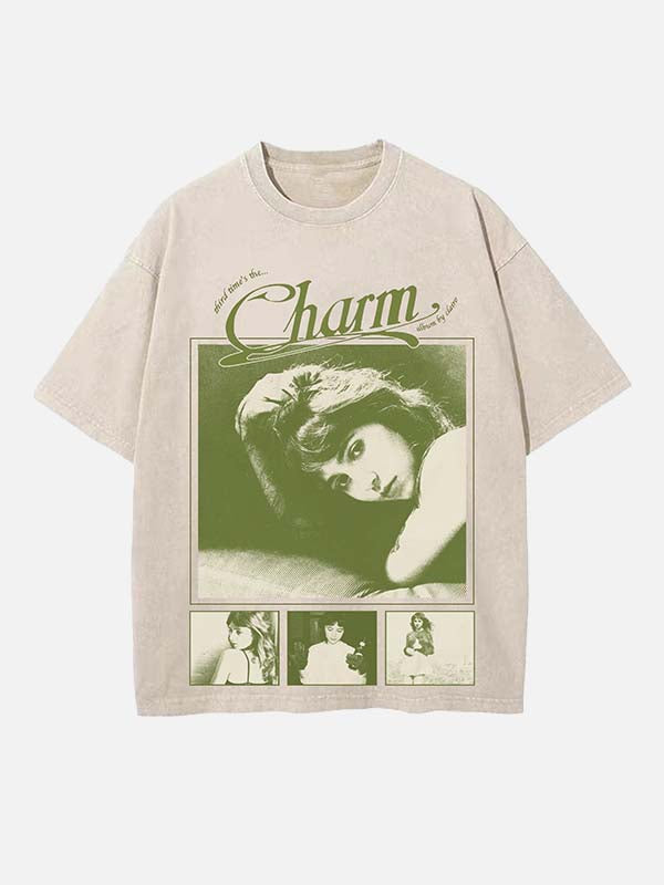 Clairo Print Round Neck T-shirt