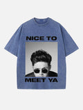 Niall Horan Print Round Neck T-shirt