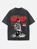 50 Cent Print Round Neck T-shirt