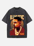 Nas Print Round Neck T-shirt