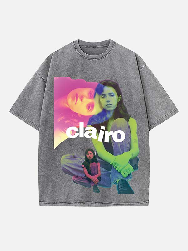 Clairo Print Round Neck T-shirt
