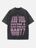 Wallows Print Round Neck T-shirt