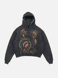 Taylor Swift Print Slant Pockets Hoodie