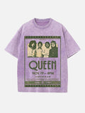 Queen Print Round Neck T-shirt