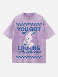NewJeans Print Round Neck T-shirt