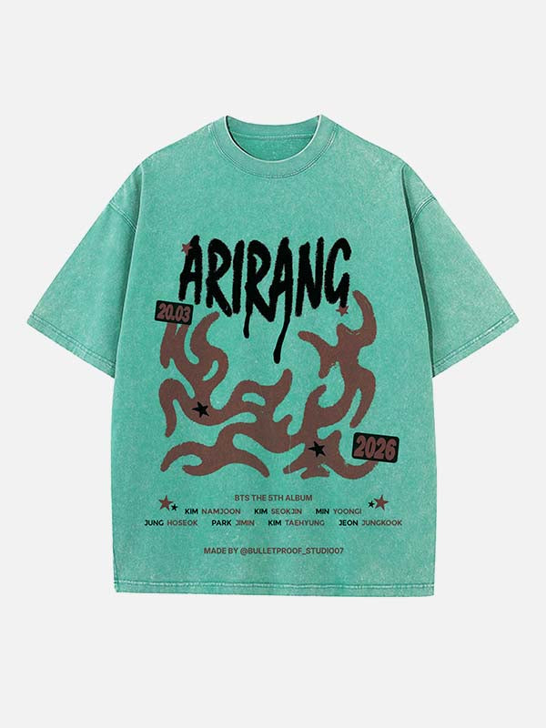 BTS Print Round Neck T-shirt