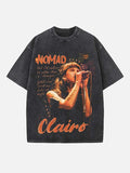 Clairo Print Round Neck T-shirt