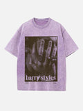 Harry Styles Print Round Neck T-shirt