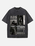 Nas Print Round Neck T-shirt
