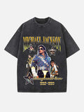 Michael Jackson Print Round Neck T-shirt