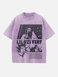 Lil Uzi Vert Print Round Neck T-shirt