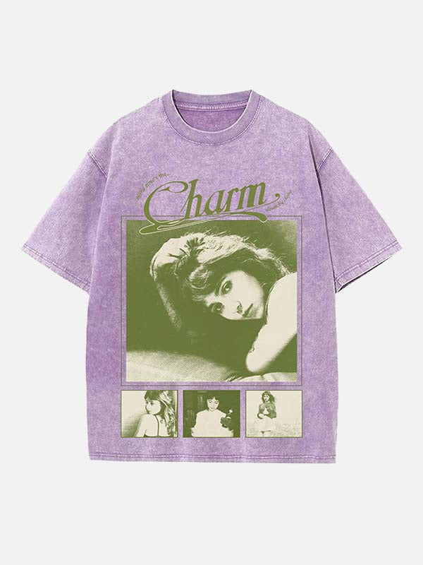 Clairo Print Round Neck T-shirt