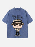 Peso Pluma Print Round Neck T-shirt