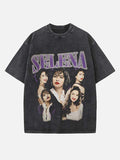 Selena Quintanilla Print Round Neck T-shirt